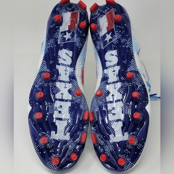 Under Armour Men Spotlight Lux 2 MC 3027041-100 TEXAS Football Cleats Size Multi main image 13
